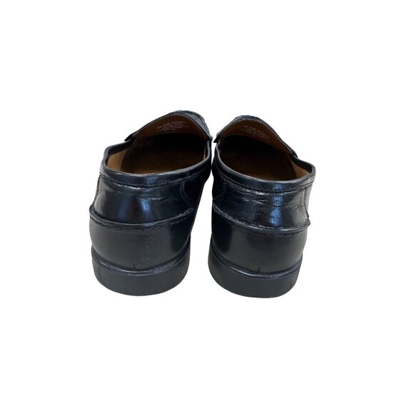 French Shriner Buchanan SKU 7447 Mens Black Leather Tassel Loafers 12M